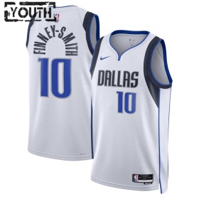 Dres Dallas Mavericks Dorian Finney-Smith 10 Nike 2022-23 Association Edition Bijela Swingman - Dječji